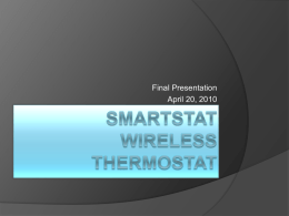Smartstat wireless thermostat