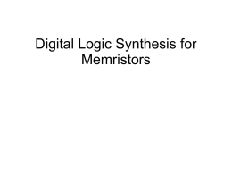 Memristor Synthesis