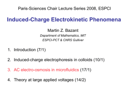 PowerPoint Presentation - Electrokinetics & Granular Flow