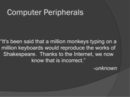 Computer Peripherals - Kevin Fitzgerald.net