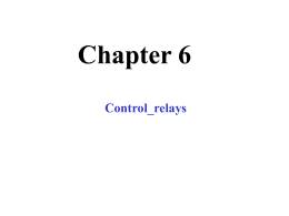 Chapter06_Control_relays - PTEC107 AC/DC Electronics