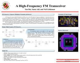 FM Transceiver: Frequency-Modulation Transmitter and Receiver