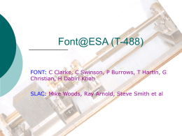 FONT@ESA