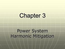 INTRODUCTION Power system harmonic