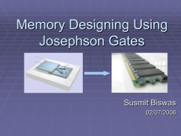 Memory-Cell Design in Josephson Technology