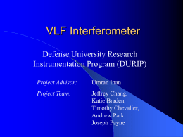 VLF Interferometer - Stanford University
