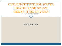 novel substitutes for water heating and steam generation devices