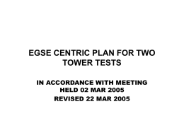 Tower-Test Diagram 3/22/05
