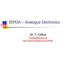 EEM3A – Analogue Electronics