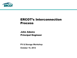 ERCOTs Interconnection Process