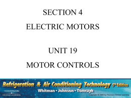Unit 19 Motor Controls