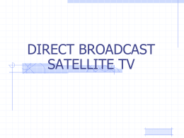 Direct Broad Cast Satellite