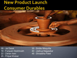 New product Launch Consumer Durables