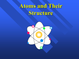 Atomic Structure Theories ppt