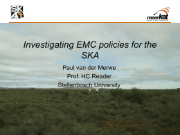 Paul S van der Merwe - SKA Presentation Dec 2009
