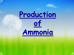 Lesson 4 Ammonia