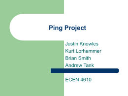Ping Project Objectives