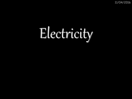 Eletricity - whitburnscience