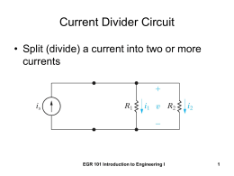 Current Divider Circuit