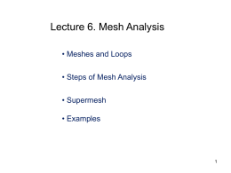 7. Loop or mesh analysis