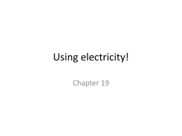 Using Electricity PPT