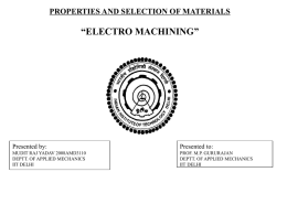Electro-machining