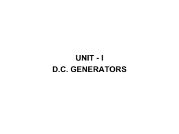 Dc generators - WordPress.com