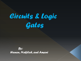 Circuits and Logic Gates