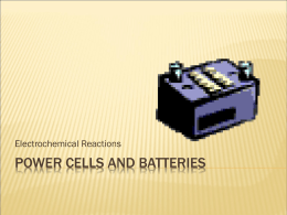 Power Cells & Batteries PPT
