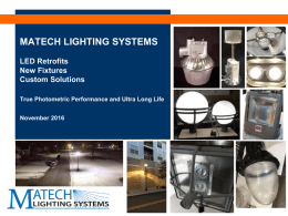 LEDRetro 1st - MaTech Lighting Systems