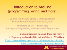 Introduction to Arduino August 2014x