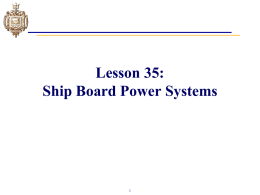 Shipboard Power Systems