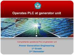 kk06 - operates plc at generator unit2009-08