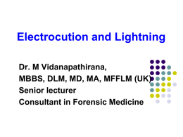 Electrocution and Lightning