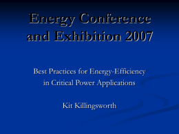Energy Conference and Exhibition 2007