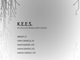 KEES Keyless Electronic Entry System