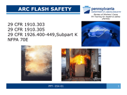 Power point Presentation - Arc Flash safety-1