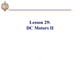 DC Motors II