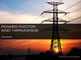 Power Factor Correction and Harmonics