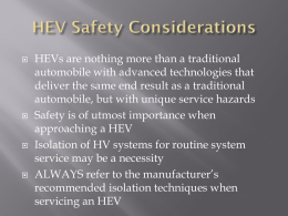 HEV Safety Considerations