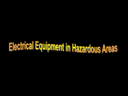 Electrical Equipment for Hazardous Areas