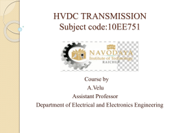 10EE751 HVDC TRANSMISSION