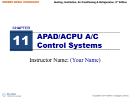 APAD/ACPU A/C Control Systems