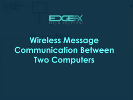 Wireless Message Communication Between Two