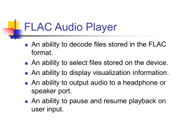 FLAC Audio Player - Purdue College of Engineering