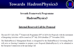 FP7 - Hadron Physics 3