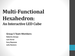 Multi-Functional Hexahedron: An Interactive LED Cube