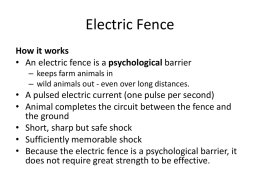 High-tensile electrified wire fence