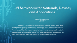 II-VI Semiconductor Materials, Devices