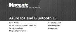 Azure IoT and Bluetooth LE